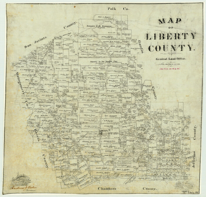 3812, Map of Liberty County Texas, General Map Collection
