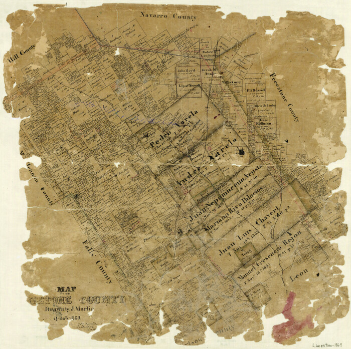 3818, Map of Limestone County, General Map Collection
