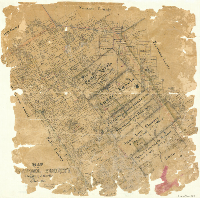 3818, Map of Limestone County, General Map Collection
