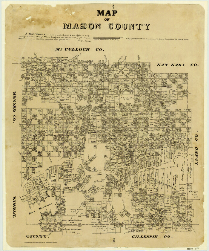 3839, Map of Mason County, General Map Collection