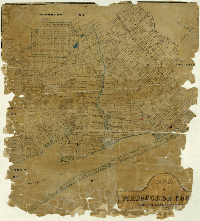 3840, Map of Matagorda County, General Map Collection
