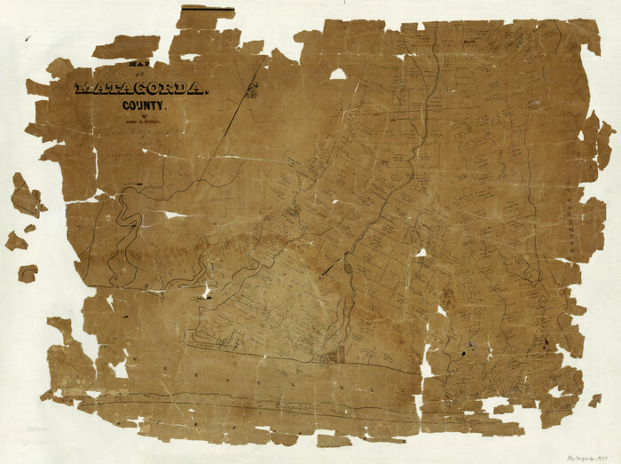 3844, Map of Matagorda County, General Map Collection
