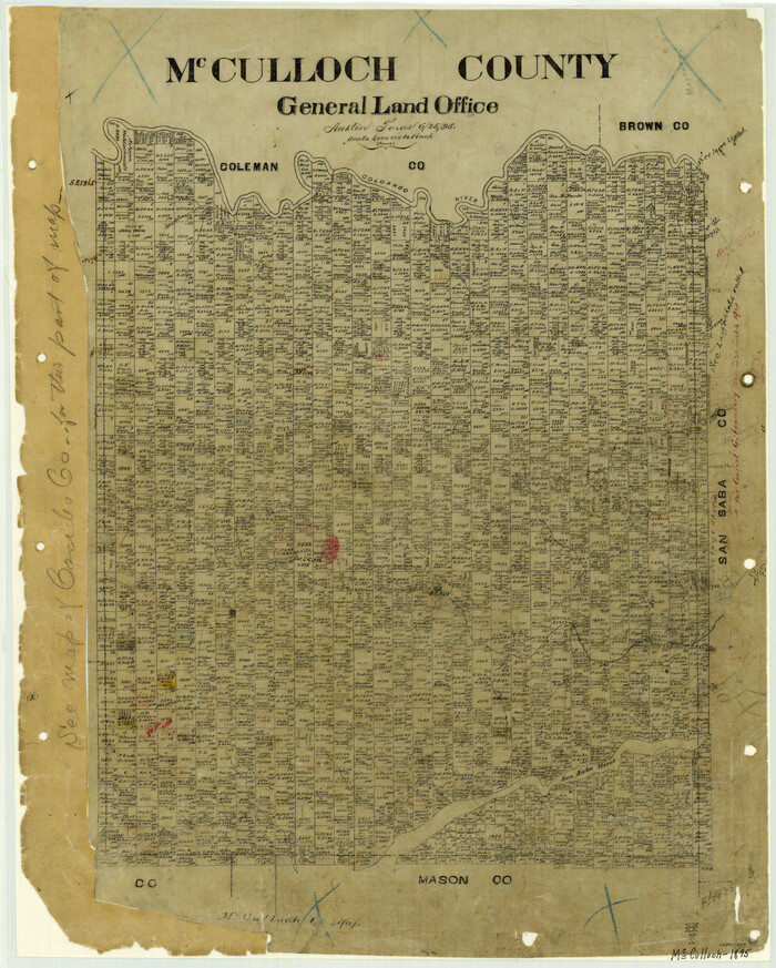 3854, McCulloch County, General Map Collection