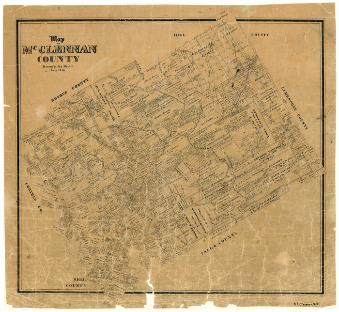 3860, Map of McClennan County, General Map Collection