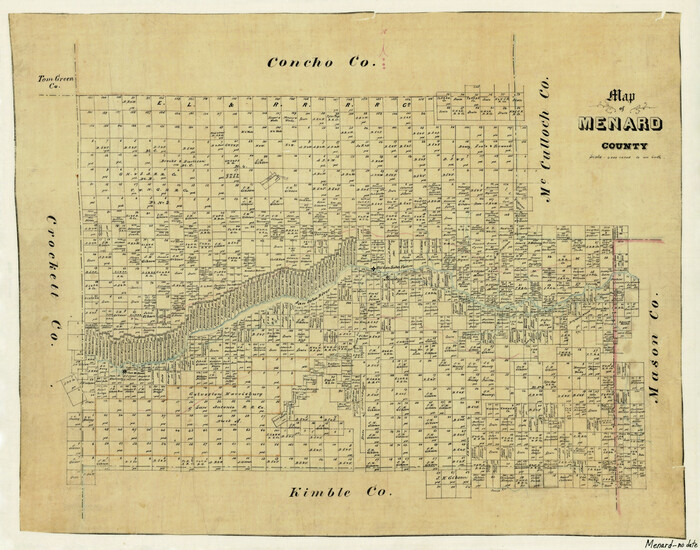 3872, Map of Menard County, General Map Collection
