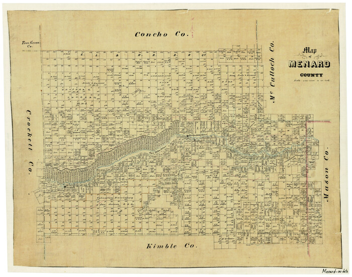 3872, Map of Menard County, General Map Collection