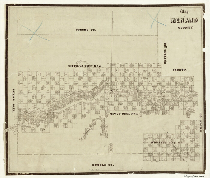 3873, Map of Menard County, General Map Collection
