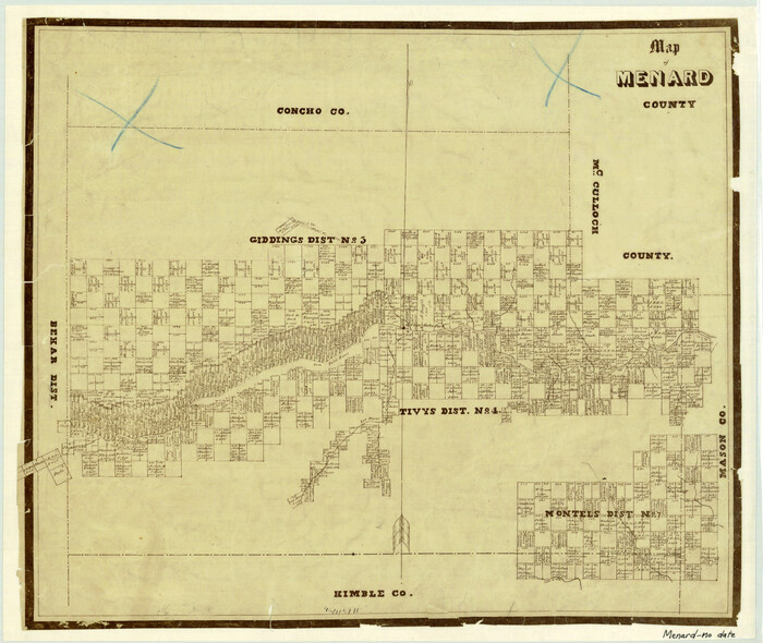 3873, Map of Menard County, General Map Collection