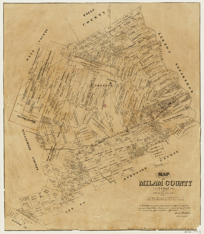 3879, Milam County Texas, General Map Collection