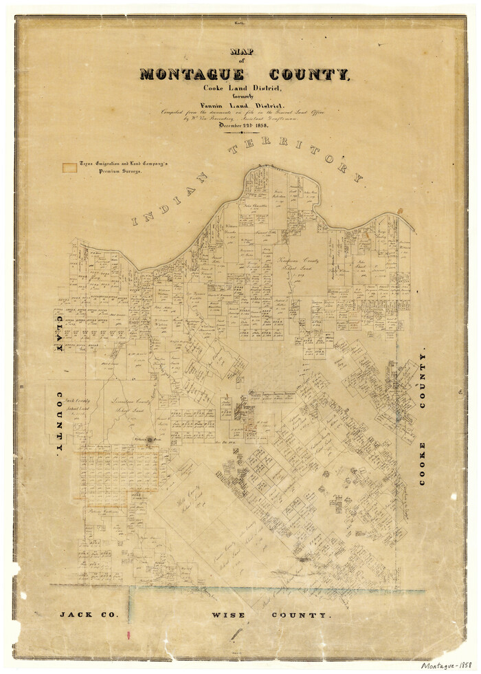 3886, Map of Montague County, General Map Collection