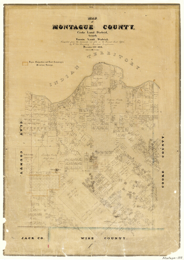 3886, Map of Montague County, General Map Collection