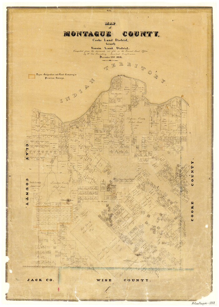 3886, Map of Montague County, General Map Collection