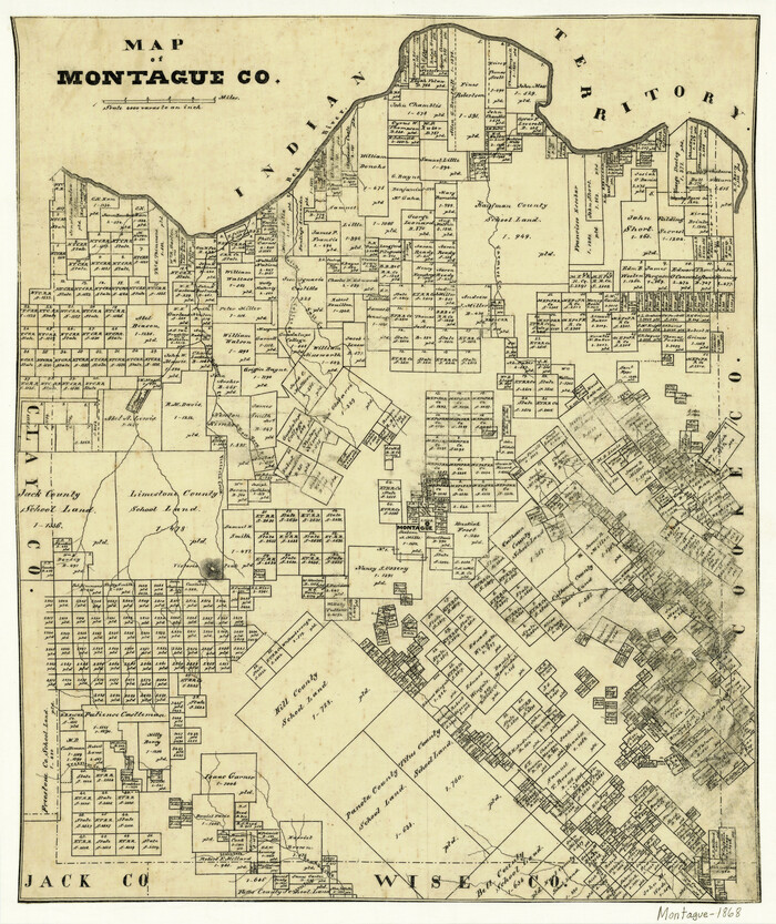 3888, Map of Montague County, General Map Collection
