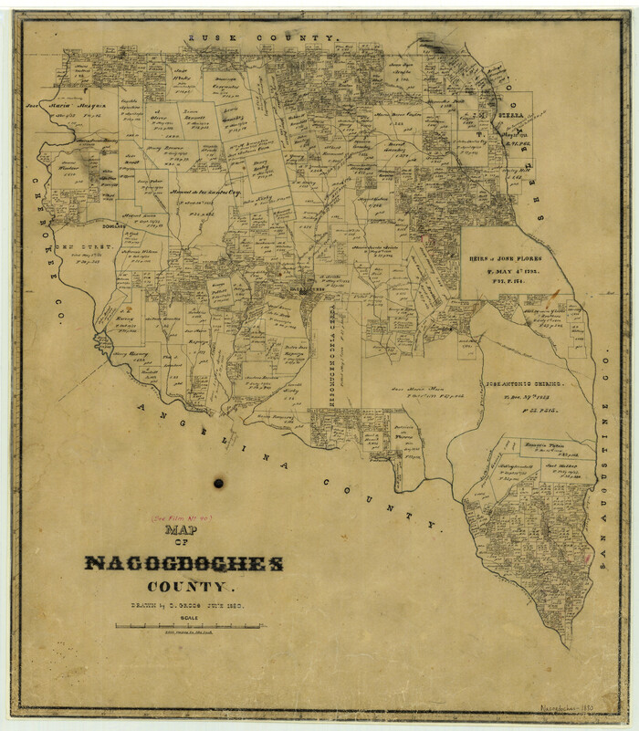 3908, Map of Nacogdoches County, General Map Collection