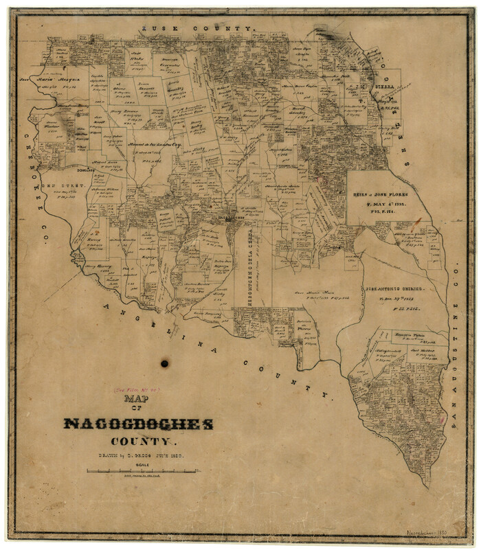 3908, Map of Nacogdoches County, General Map Collection