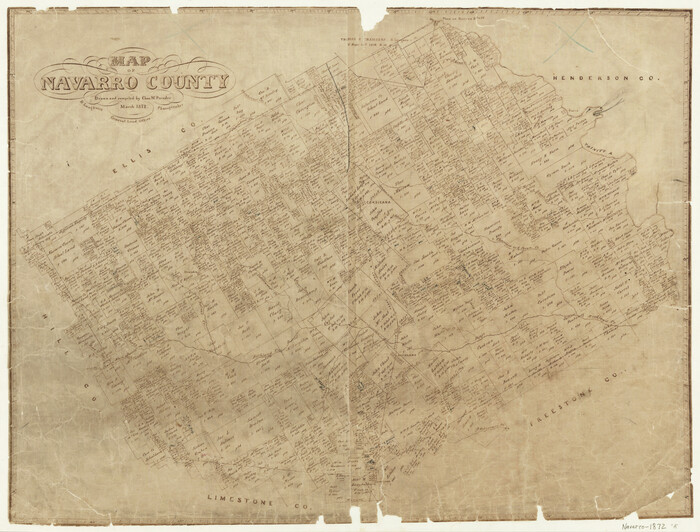3910, Map of Navarro County, General Map Collection