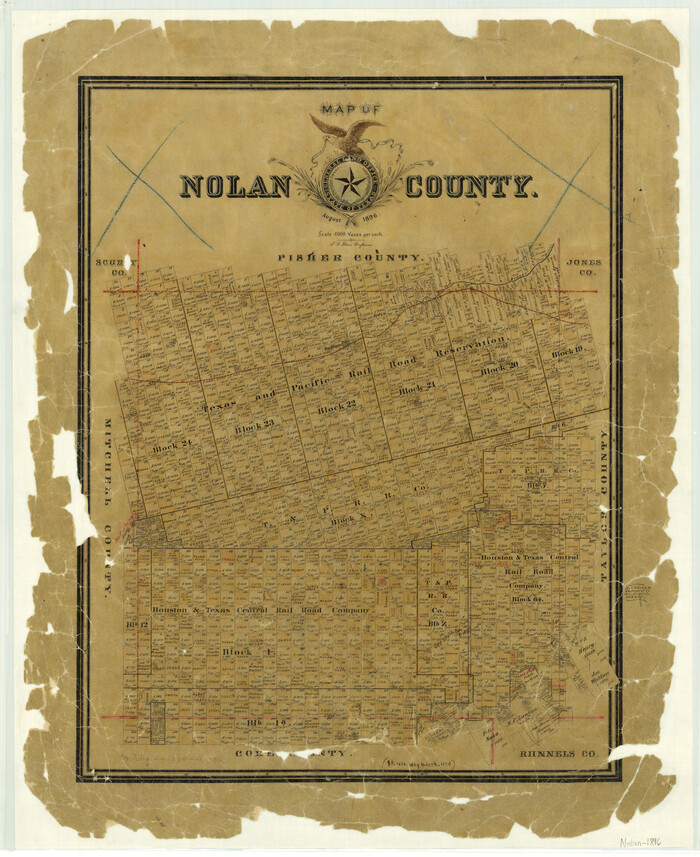 3915, Map of Nolan County, General Map Collection