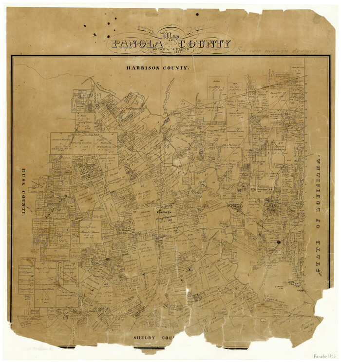 3939, Map of Panola County, General Map Collection
