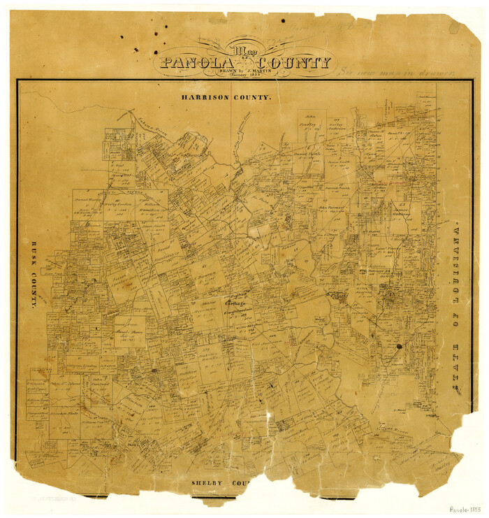 3939, Map of Panola County, General Map Collection