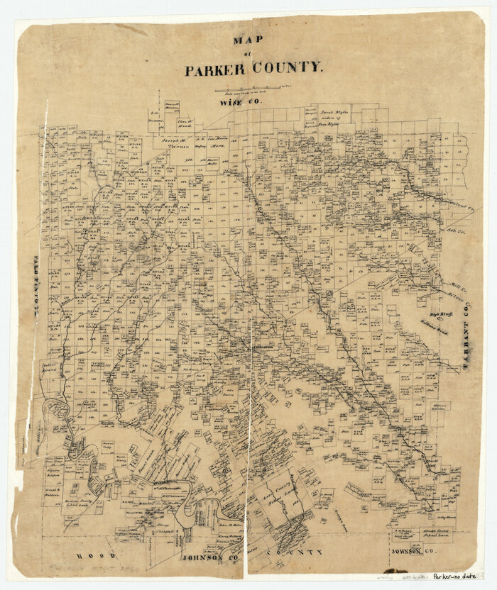 3942, Map of Parker County, General Map Collection

