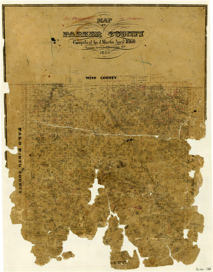 3945, Map of Parker County, General Map Collection