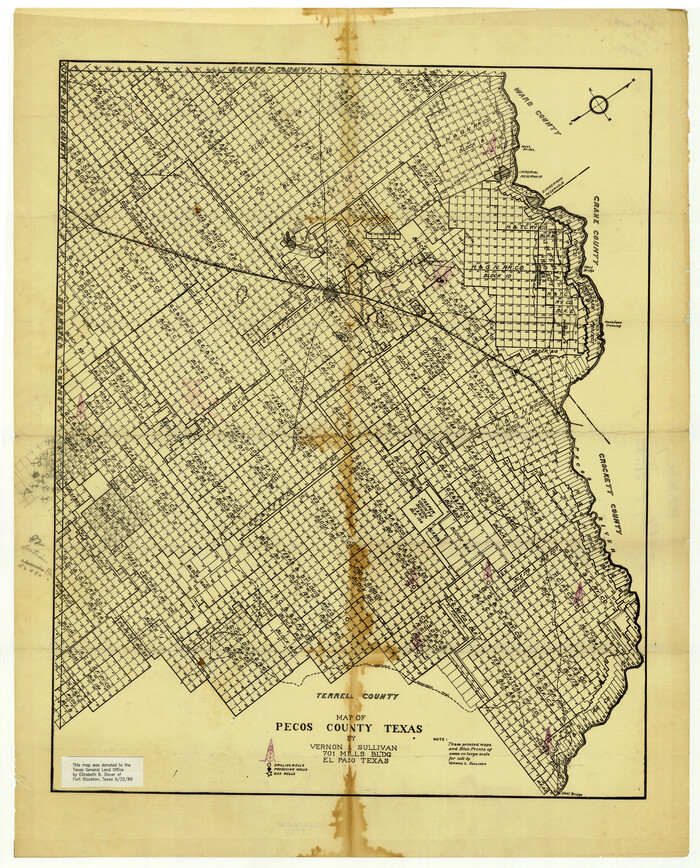 3951, Map of Pecos County Texas, General Map Collection