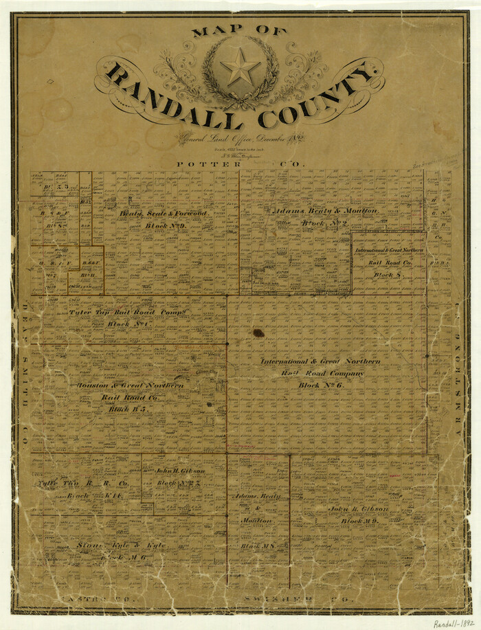 3975, Map of Randall County, General Map Collection