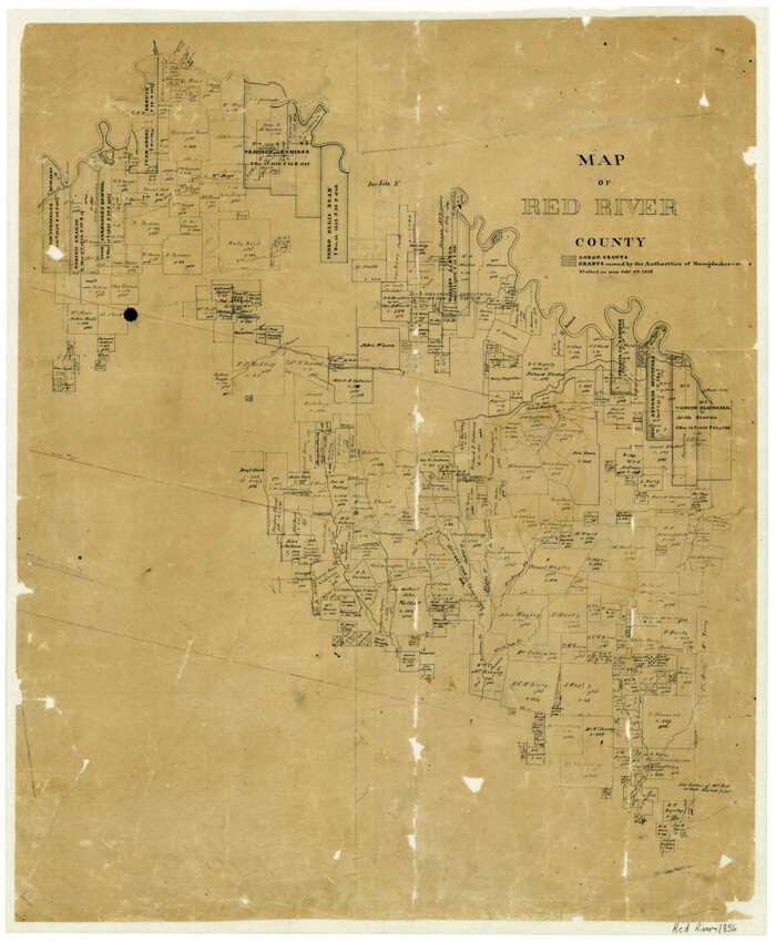 3981, Map of Red River County, General Map Collection