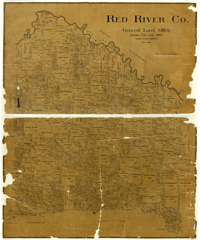 3982, Red River Co., General Map Collection