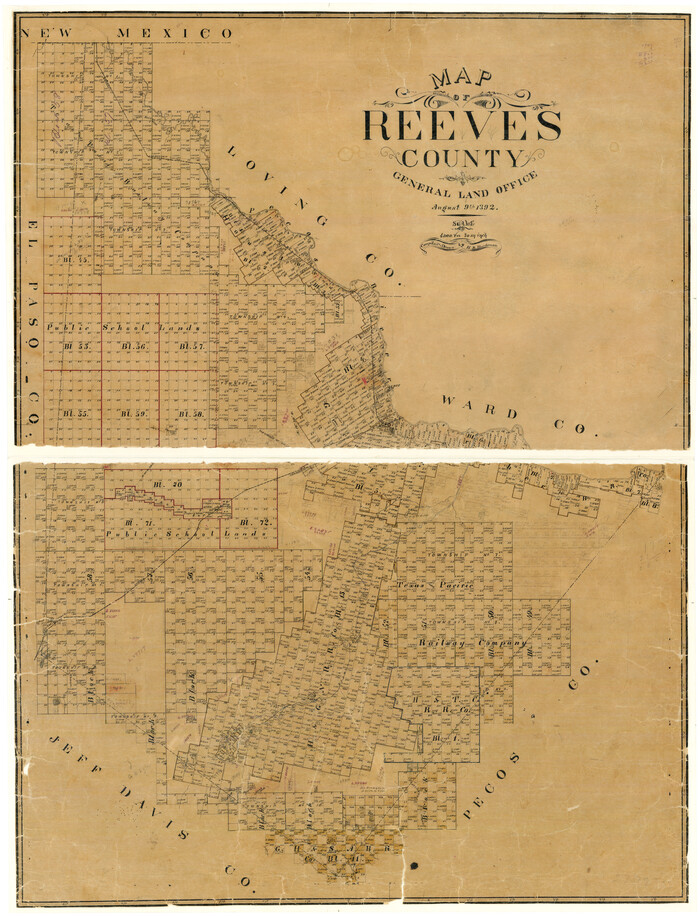 3983, Map of Reeves County, General Map Collection