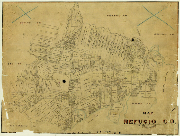3986, Map of Refugio County, General Map Collection

