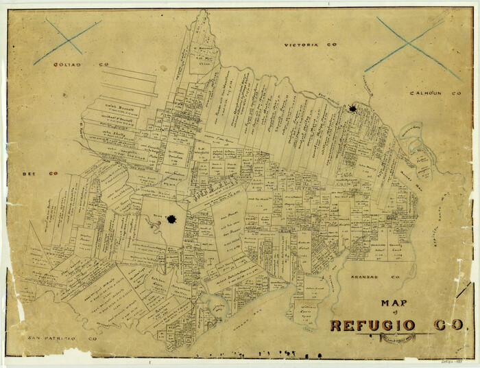3986, Map of Refugio County, General Map Collection