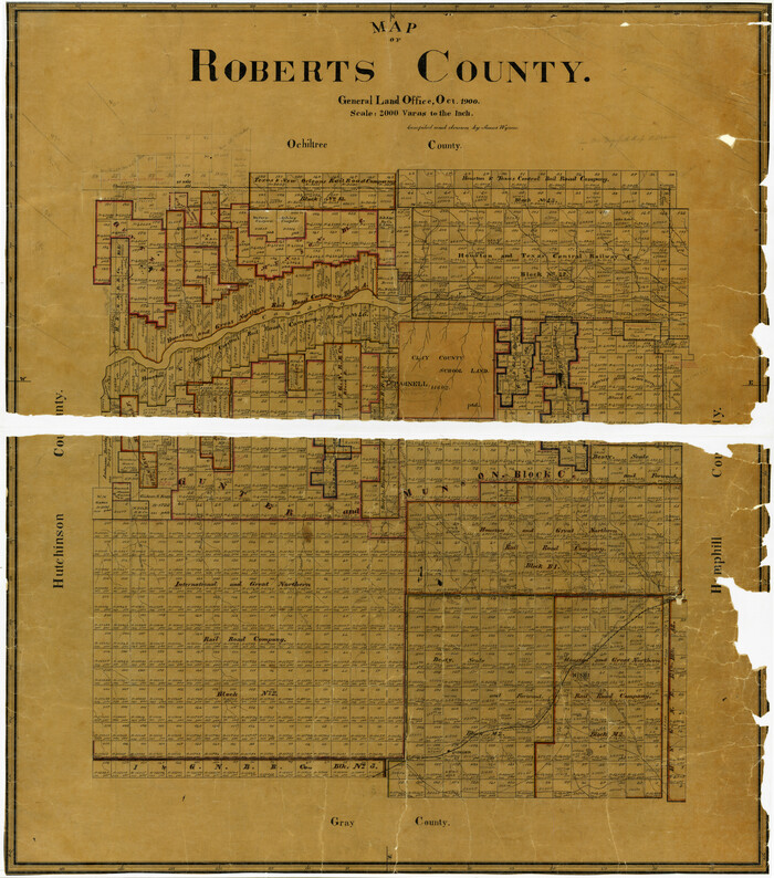 3990, Map of Roberts County, General Map Collection
