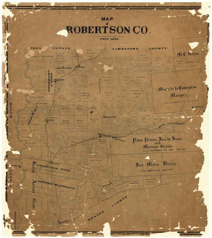 3996, Map of Robertson Co., General Map Collection