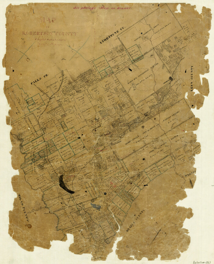 3997, Map of Robertson County, General Map Collection