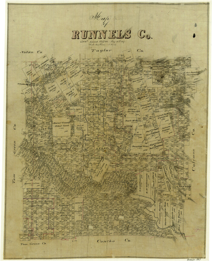4000, Map of Runnels County, General Map Collection
