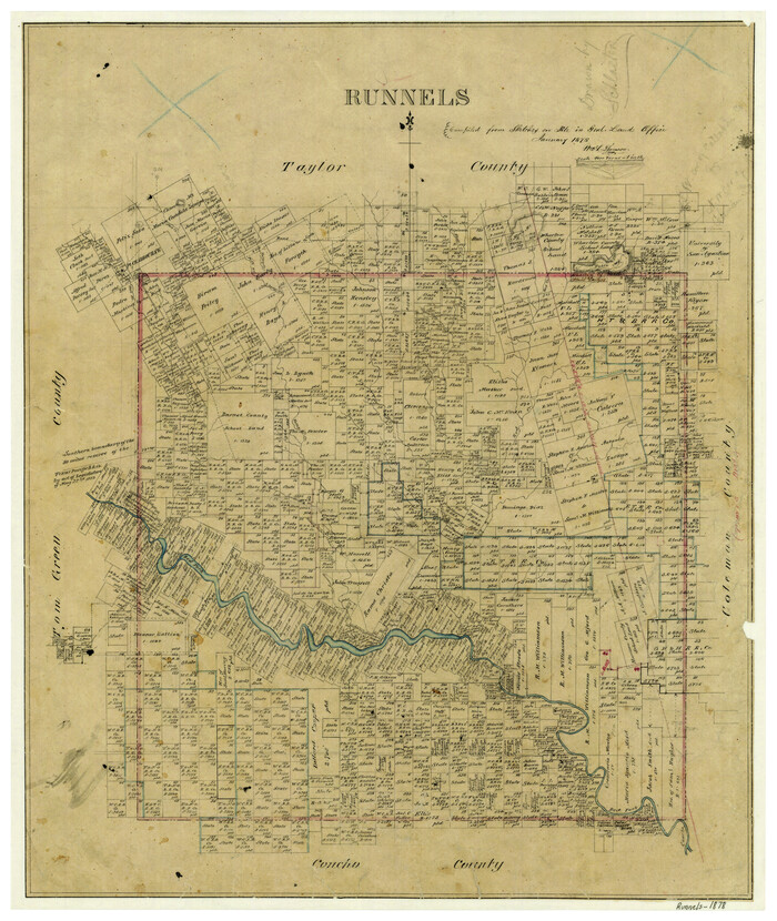 4002, Runnels, General Map Collection
