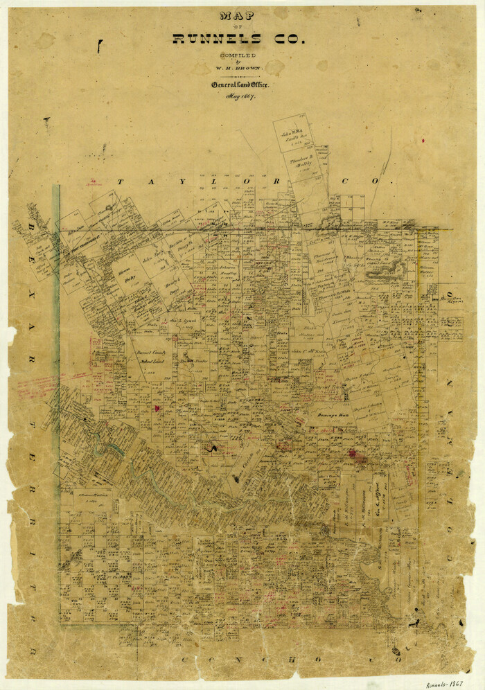 4003, Map of Runnels County, General Map Collection
