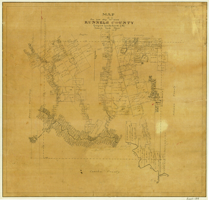 4004, Map of Runnels County, General Map Collection
