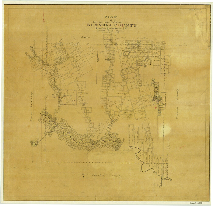 4004, Map of Runnels County, General Map Collection
