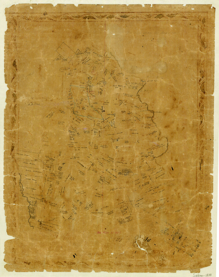 4009, [Map of Sabine County], General Map Collection
