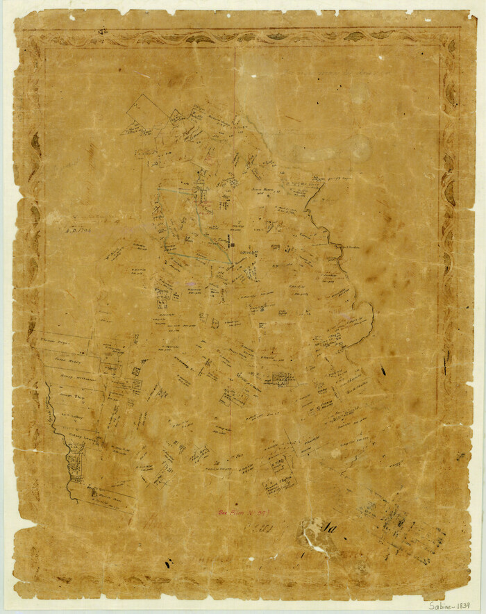 4009, [Map of Sabine County], General Map Collection