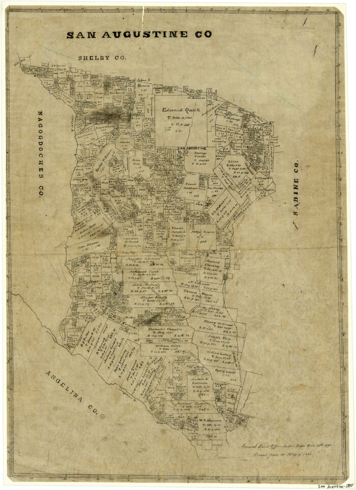 4015, San Augustine County, General Map Collection
