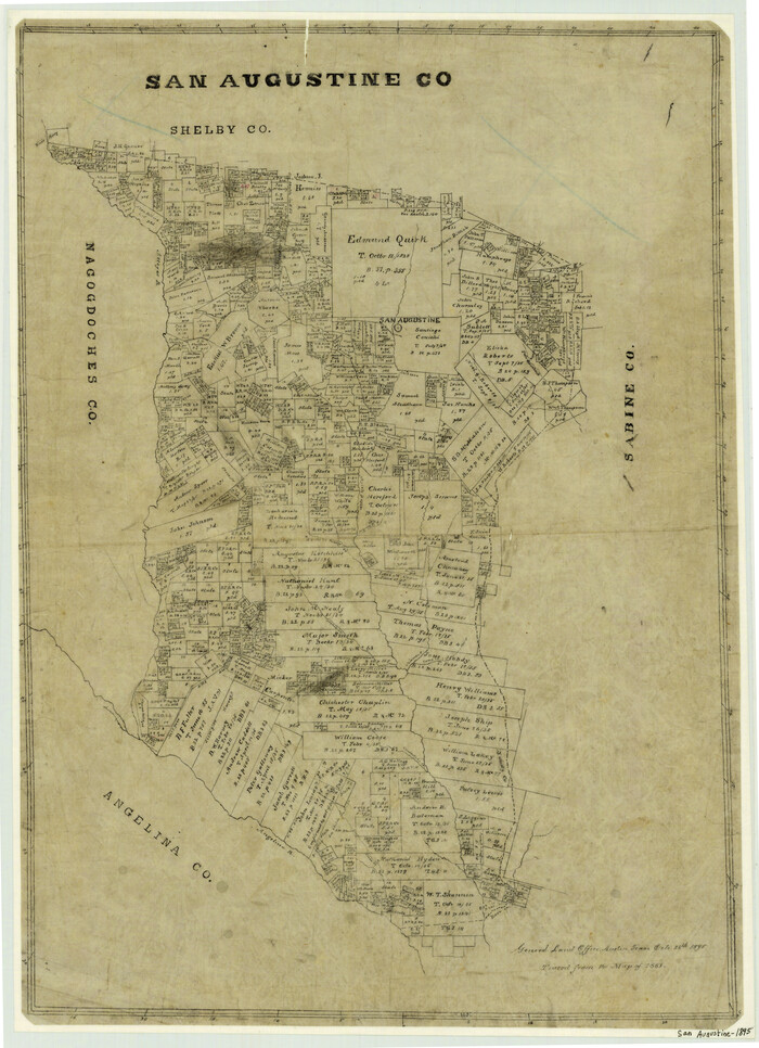 4015, San Augustine County, General Map Collection
