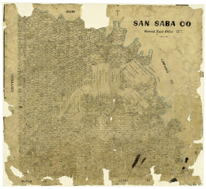 4020, San Saba County, General Map Collection