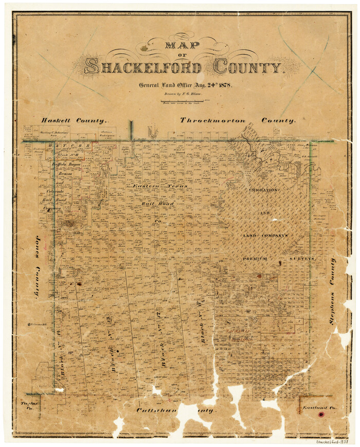 4025, Map of Shackelford County, General Map Collection