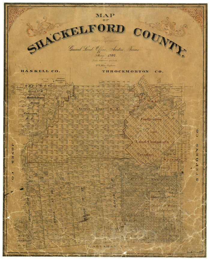 4026, Map of Shackelford County, General Map Collection
