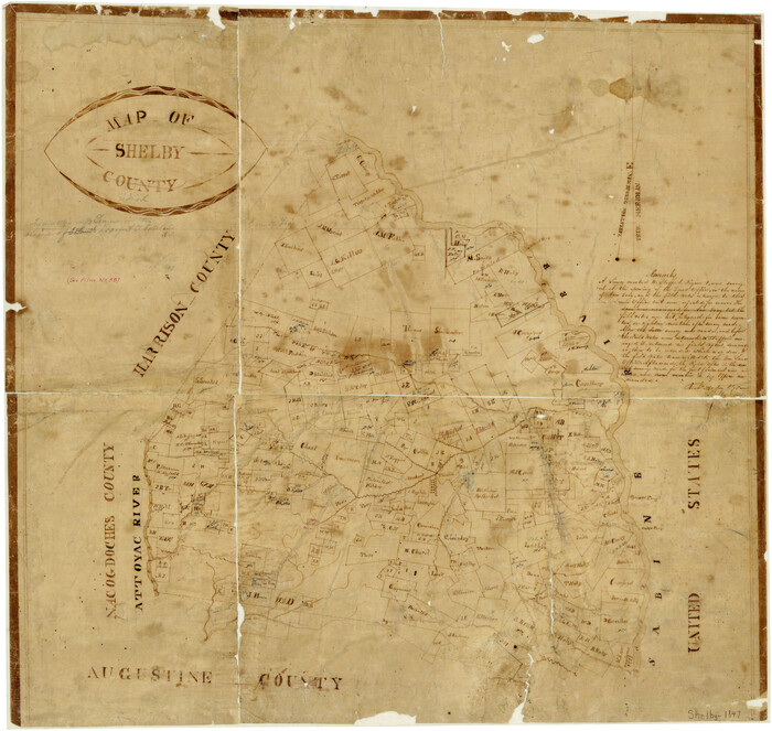 4032, Map of Shelby County, General Map Collection
