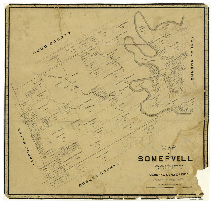 4043, Map of Somervell County, General Map Collection