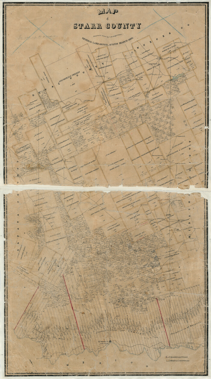 4044, Map of Starr County, General Map Collection
